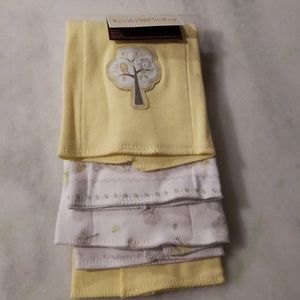 Soft and sweet baby burp cloths